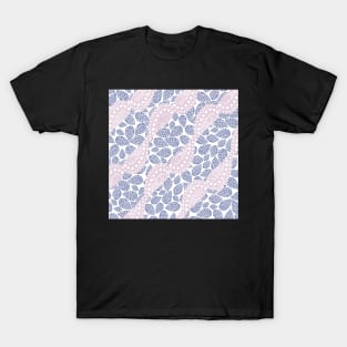 Wavy Paisley Polka Dots | Violet n’ Lavender Digital Illustration T-Shirt